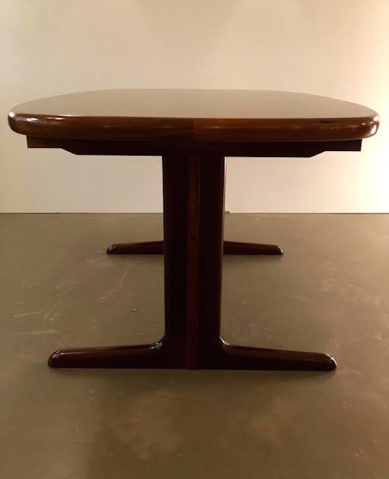 Rosewood Outstanding Niels Bach Extendable Dining Table Randers Møbelfabrik, Denmark For Sale