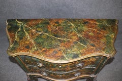 Outstanding Pair 18th Century Italian Chinoiserie Paint Decorated Commodes