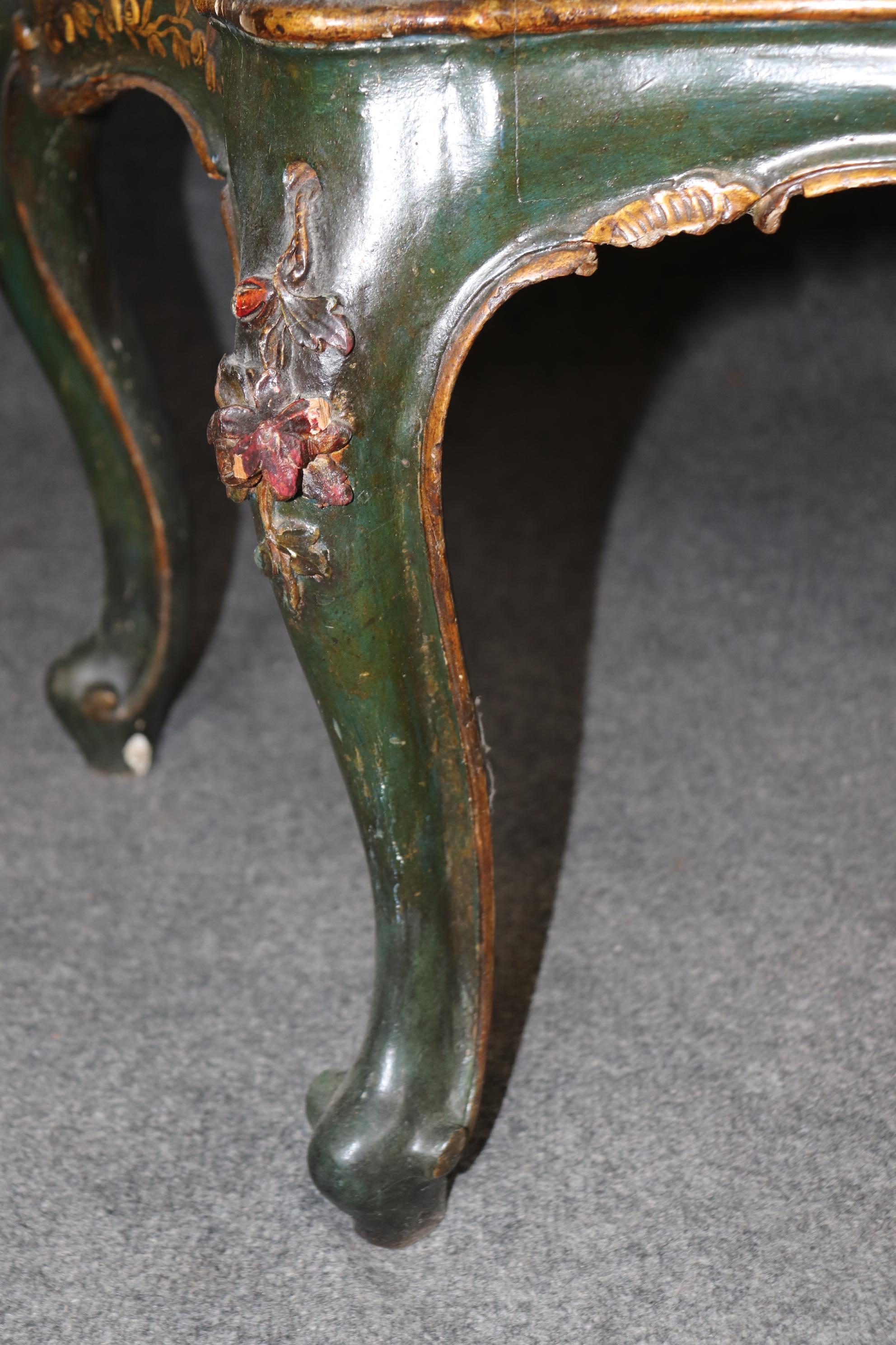 Outstanding Pair 18th Century Italian Chinoiserie Paint Decorated Commodes For Sale 2