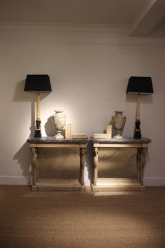 Outstanding Pair of 19th Century French Console Tables