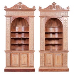 Outstanding Pair of Adam Corner Cupboards