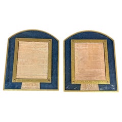 Outstanding Pair of French Crystal Photo Frames