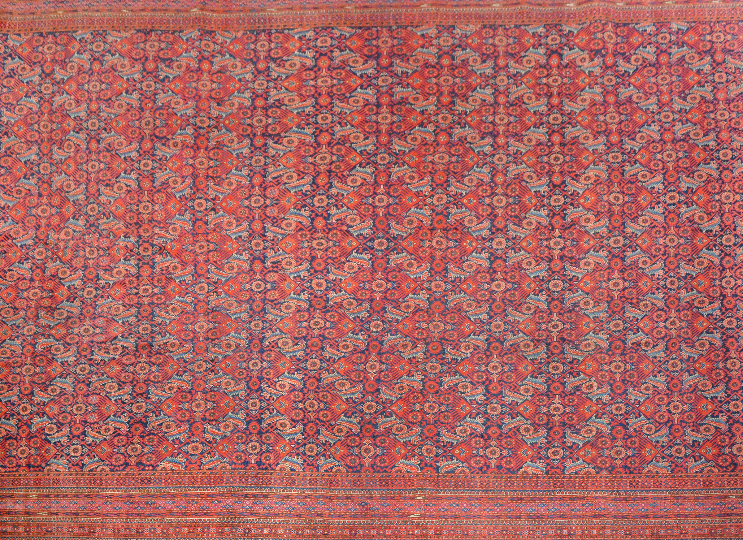 Tribal Outstanding Palatial Early 20th Century Bashir Rug For Sale