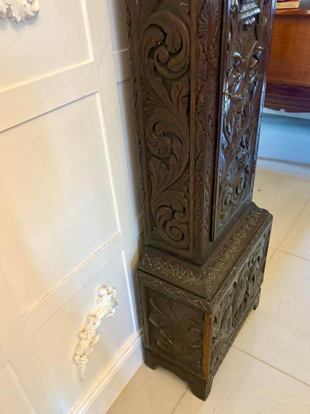 Outstanding Quality 18th Century Oak Longcase Clock For Sale 4