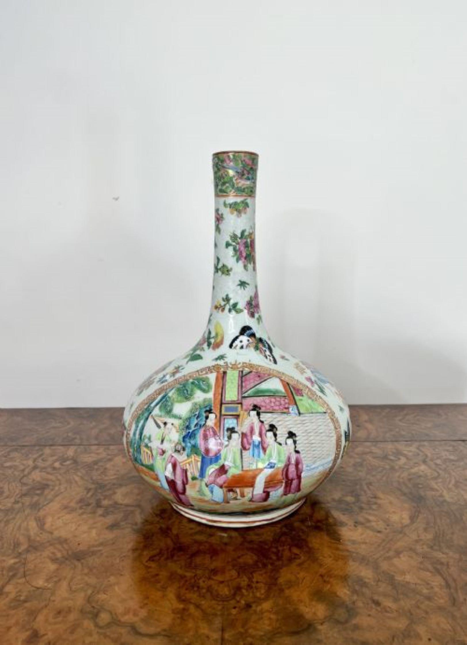 Outstanding quality 19th century large Chinese famille rose vase  For Sale 1