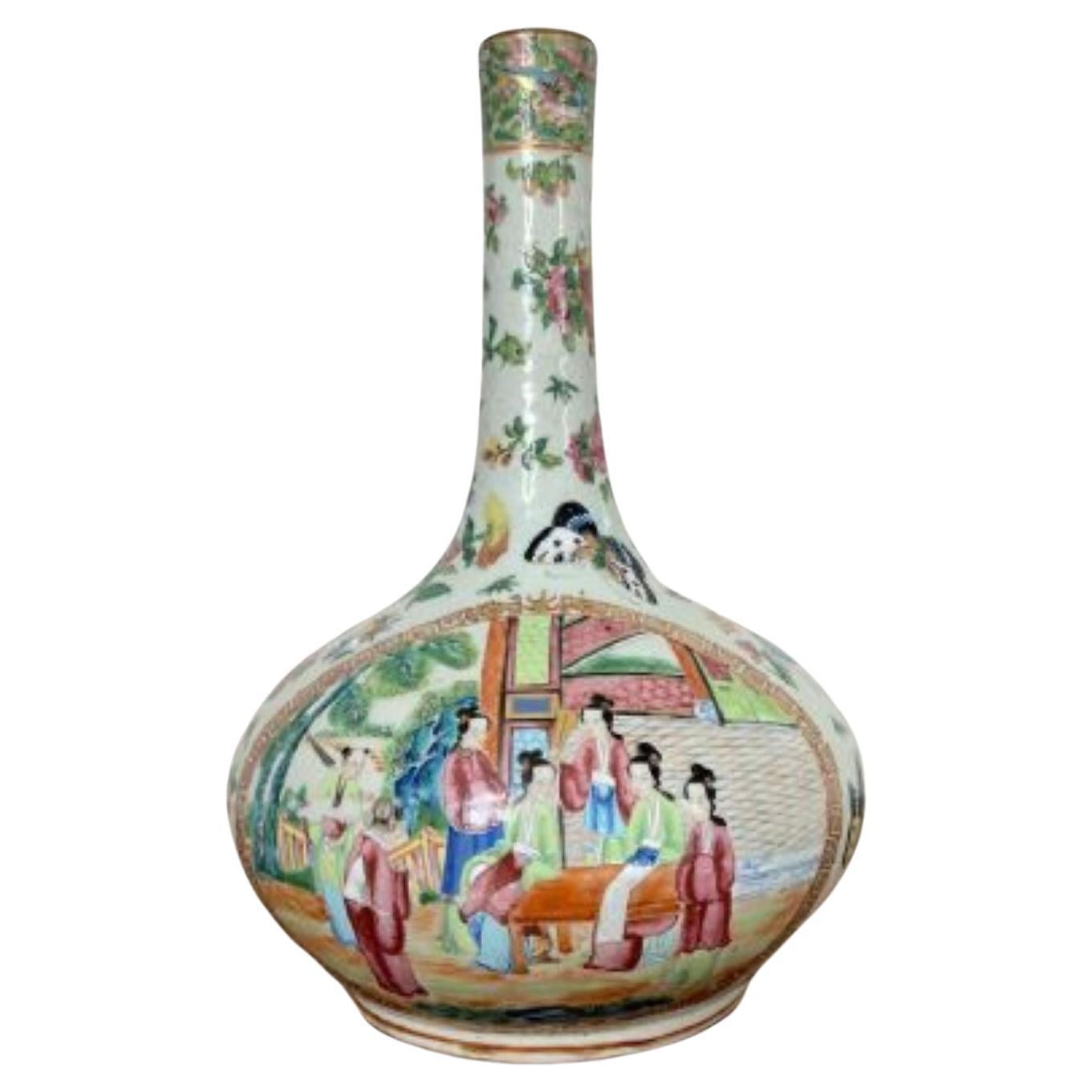 Outstanding quality 19th century large Chinese famille rose vase 