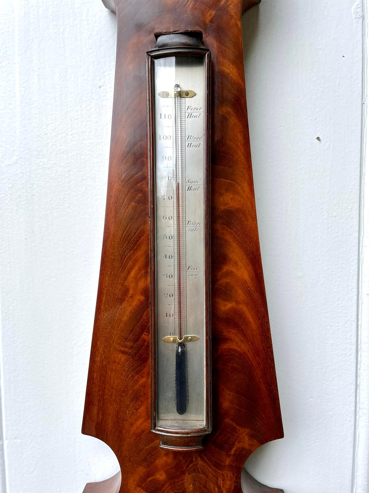  Outstanding Quality Antique 18th Century George III Oversized Banjo Barometer In Good Condition In Suffolk, GB