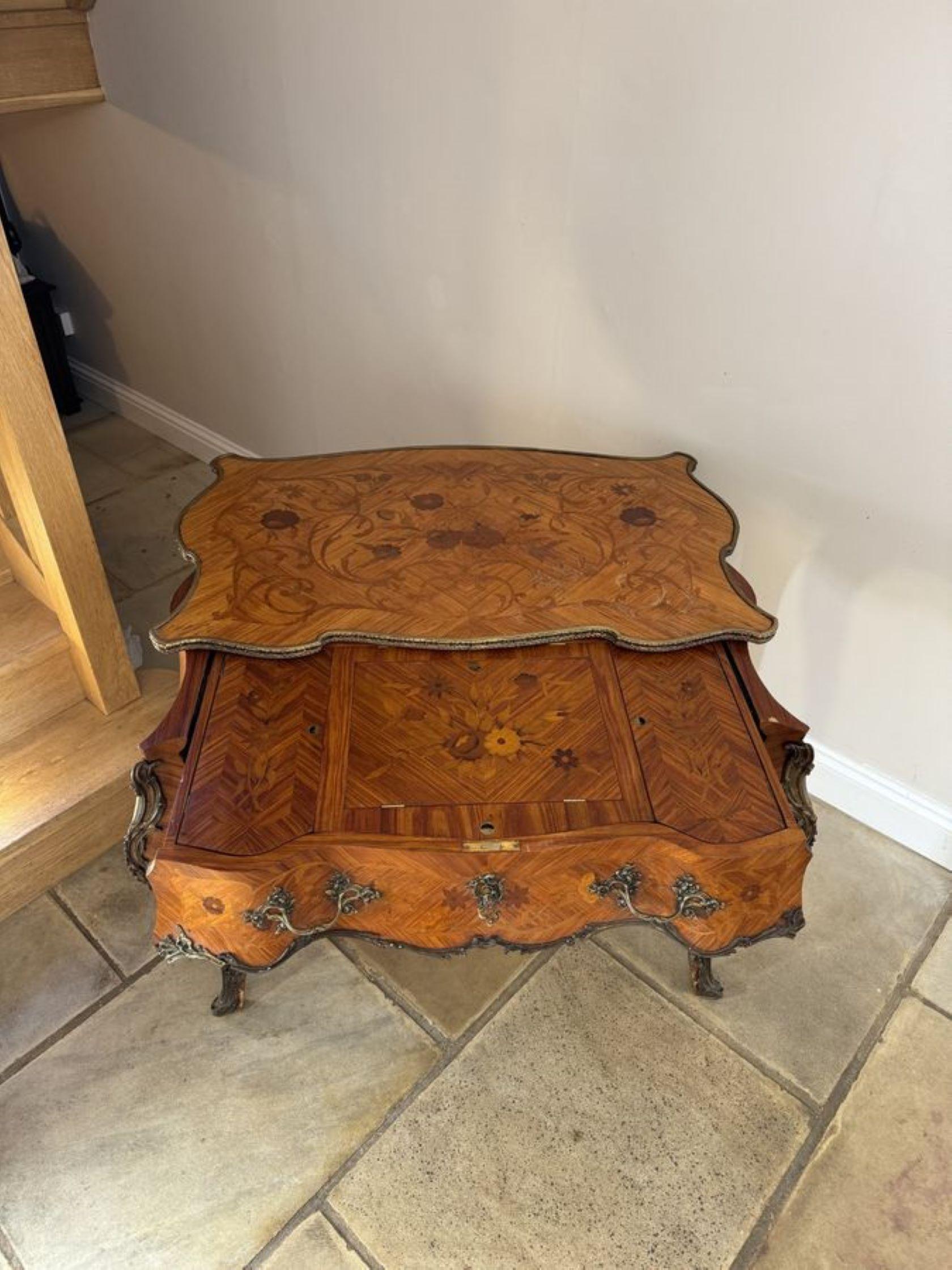 Outstanding quality antique 19th century freestanding French kingwood marquetry For Sale 1
