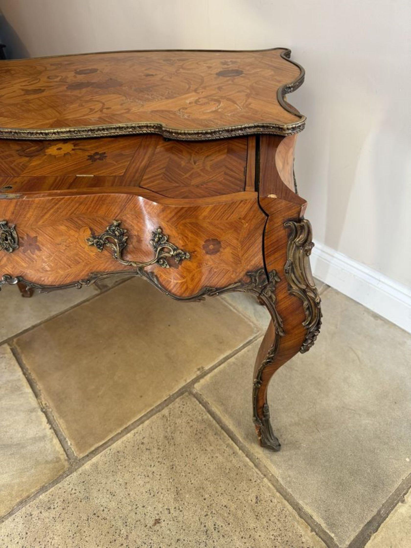Outstanding quality antique 19th century freestanding French kingwood marquetry For Sale 3