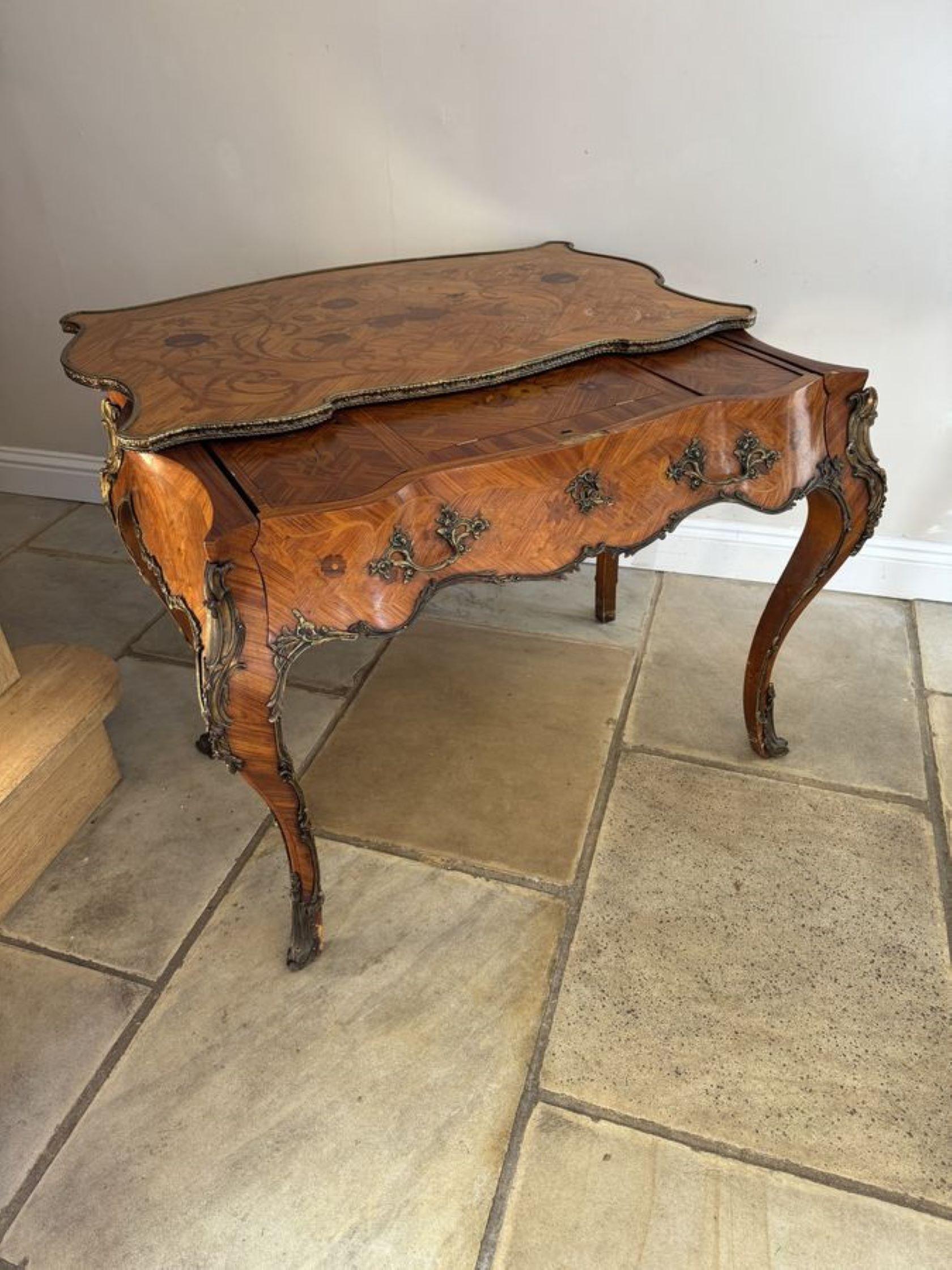 Outstanding quality antique 19th century freestanding French kingwood marquetry For Sale 4