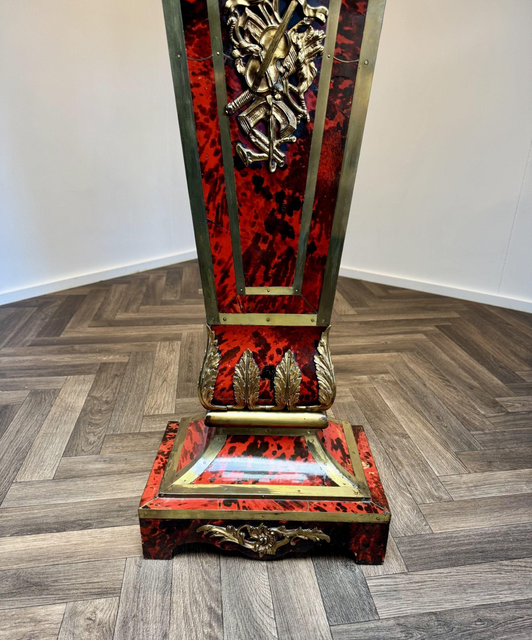 Orologio a staffa Boulle francese del XIX secolo e supporto di qualità eccezionale in vendita 2