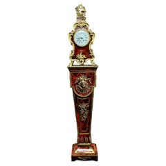 Outstanding quality antique 19th century French Boulle bracket clock and stand
