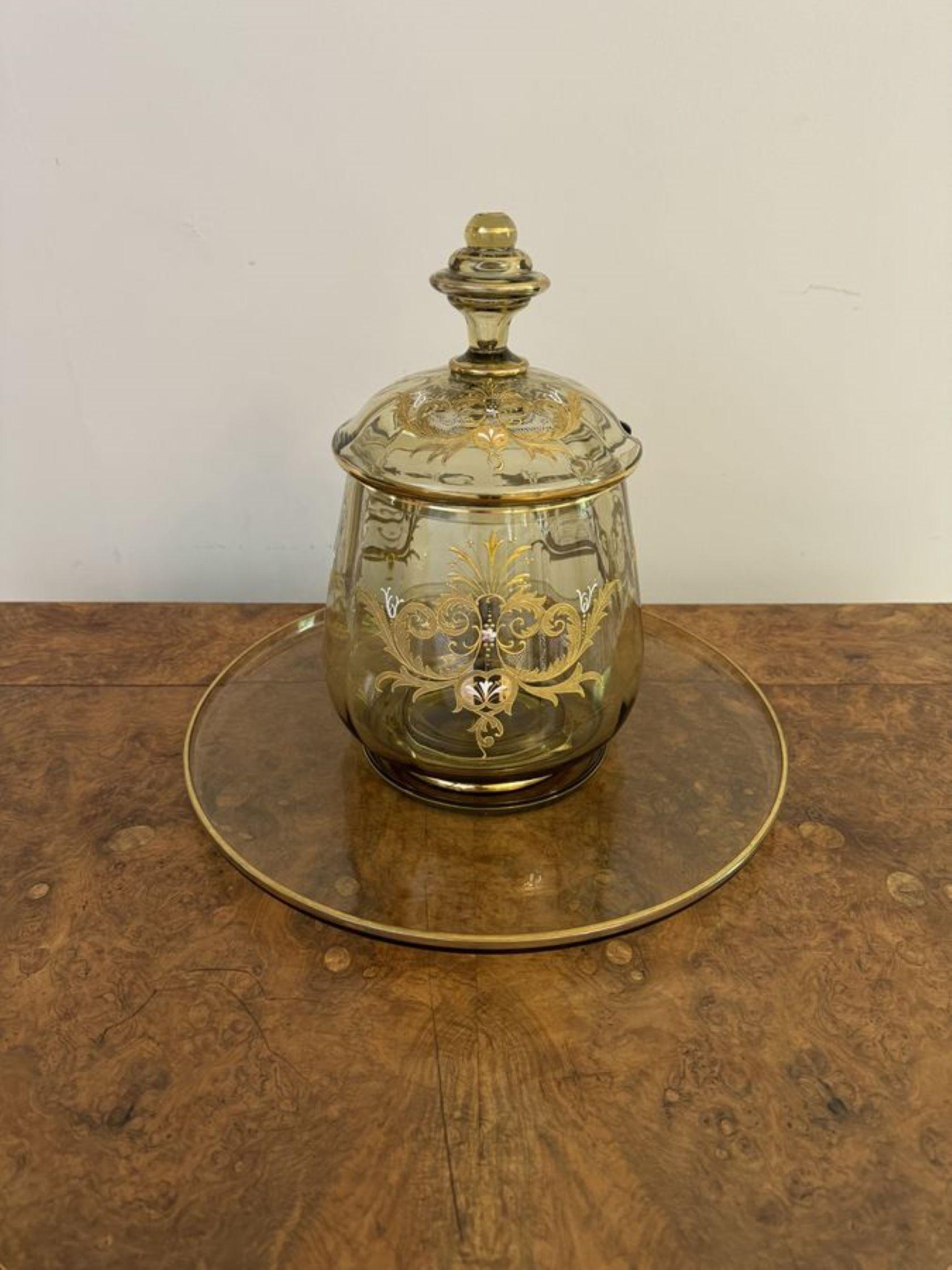 Ensemble de bols à punch en verre bohème ancien de qualité exceptionnelle en vente 5