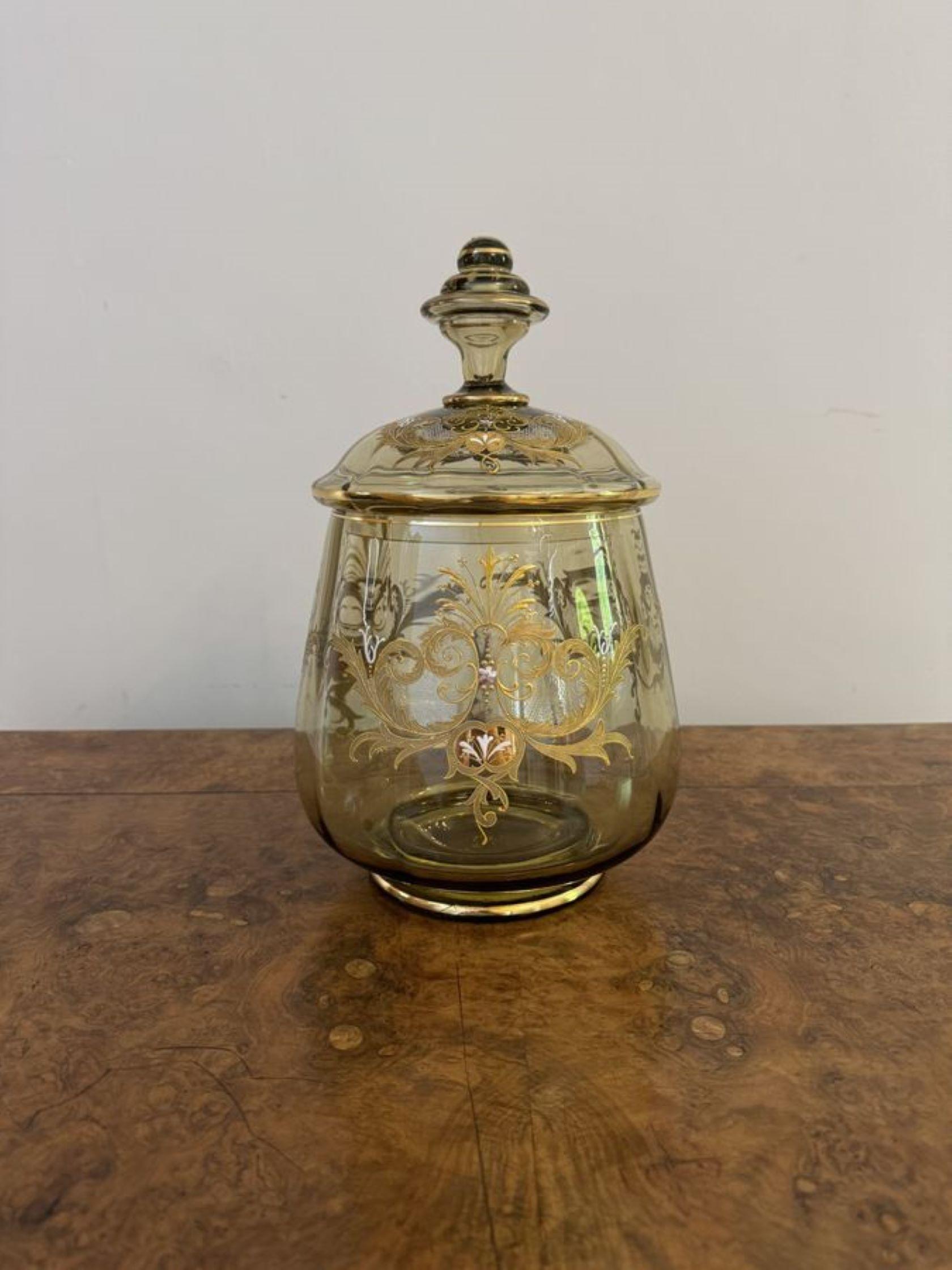 Bohème Ensemble de bols à punch en verre bohème ancien de qualité exceptionnelle en vente