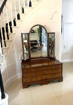 Outstanding Quality Antique Burr Walnut Dressing Table