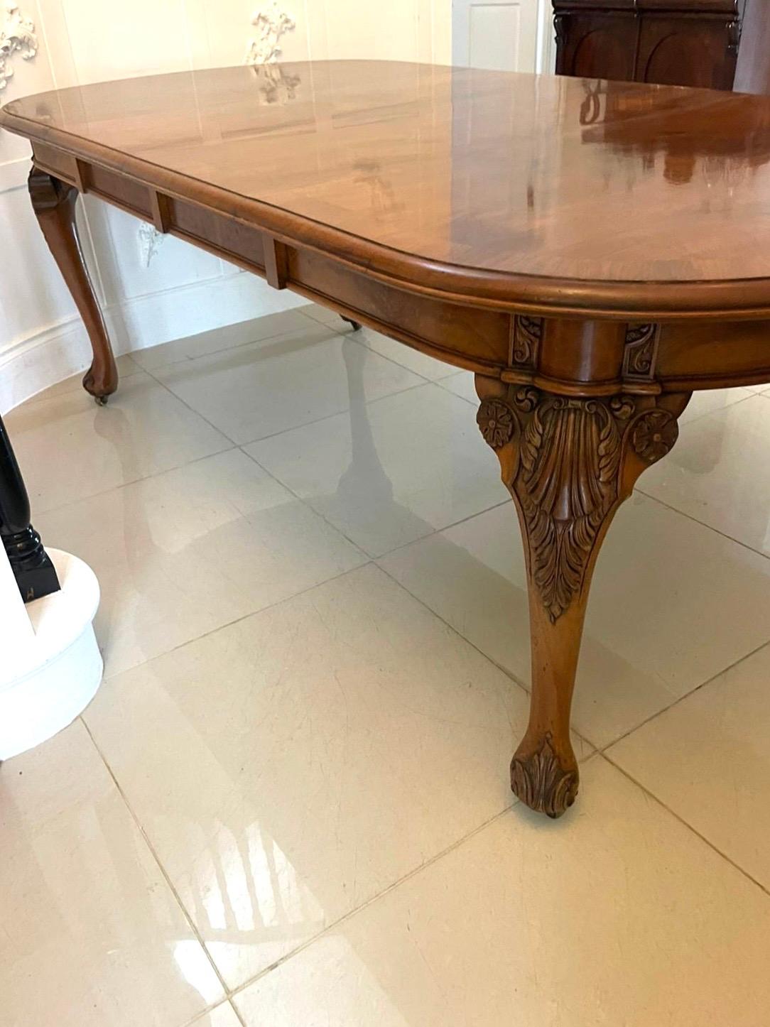 Outstanding Quality Antique Burr Walnut Extending Dining Table By Maple & Co. 4