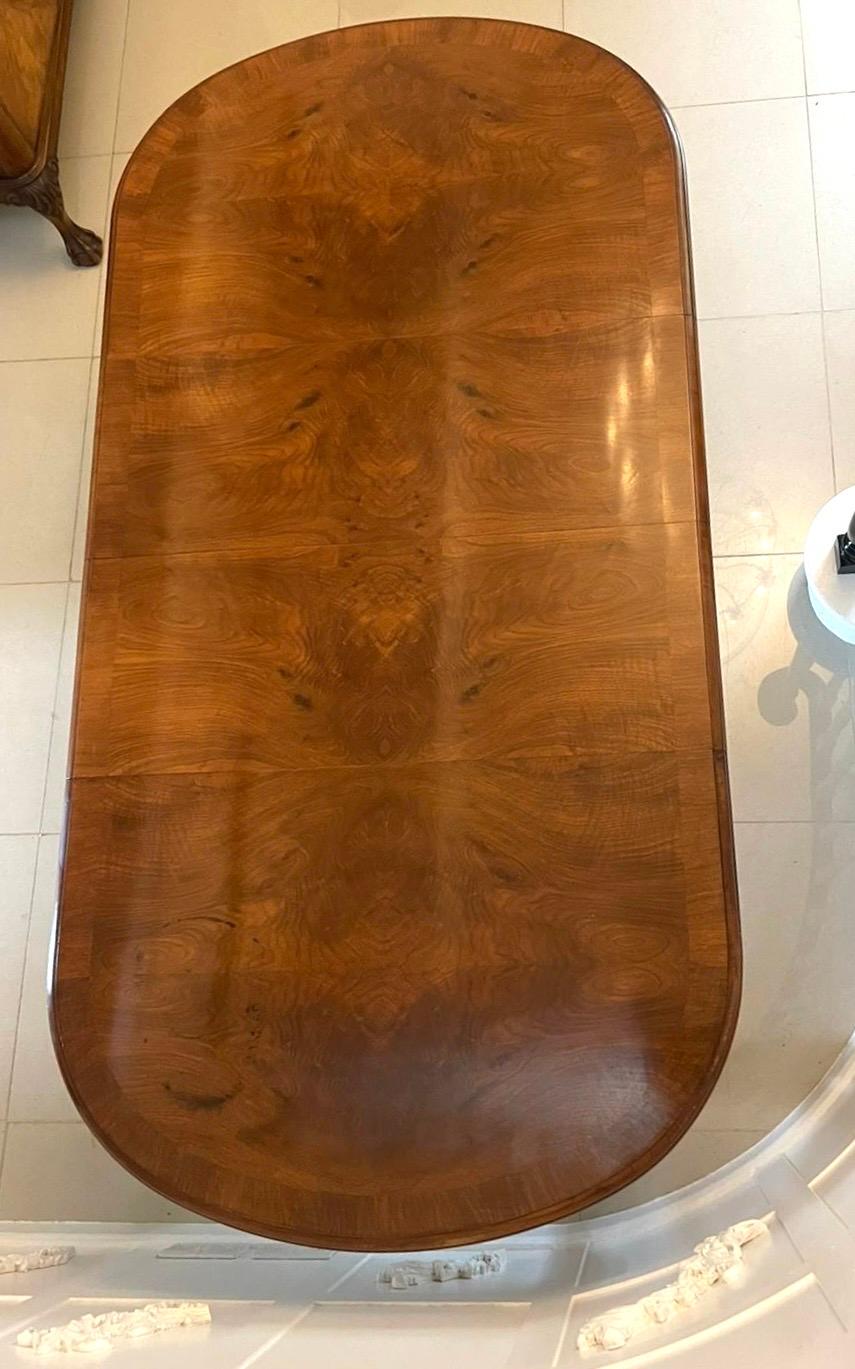 Outstanding Quality Antique Burr Walnut Extending Dining Table By Maple & Co. 5