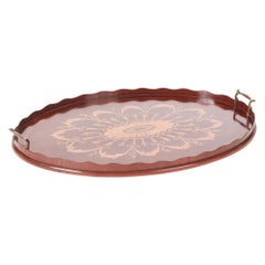 Outstanding Quality Antique Edwardian Inlaid Mahogany Tray
