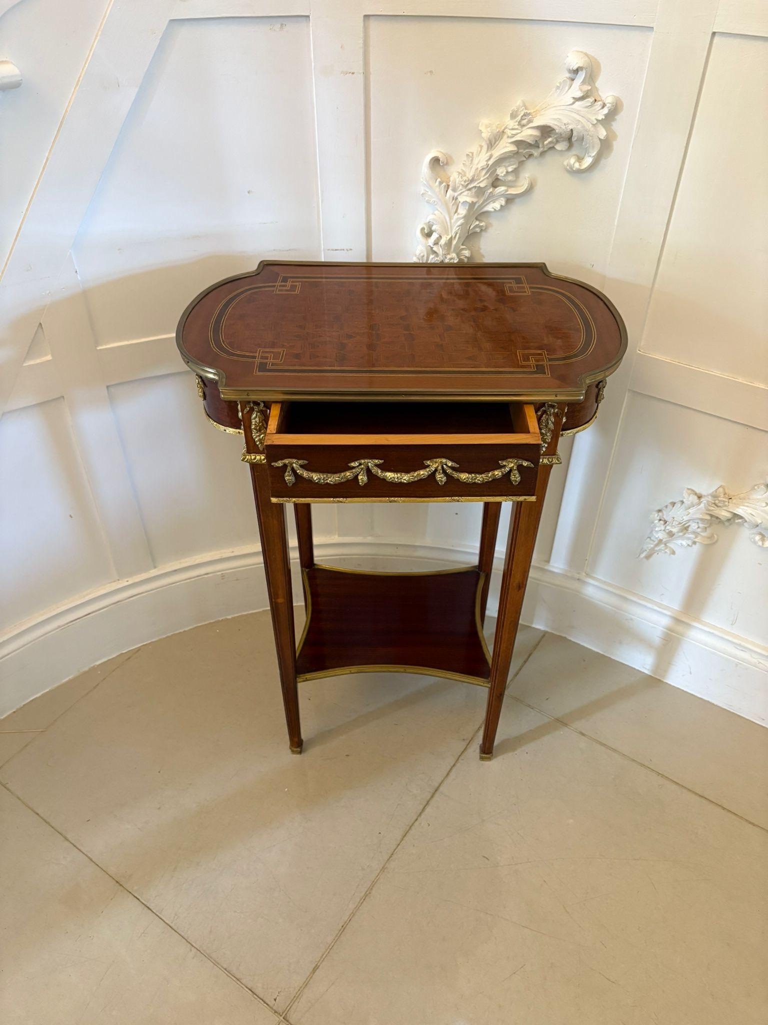 Other Outstanding Quality Antique Edwardian Mahogany and Ormolu Mounted Lamp Table For Sale