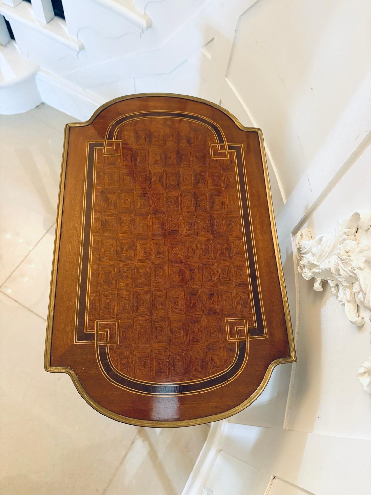 Outstanding Quality Antique Edwardian Mahogany and Ormolu Mounted Lamp Table For Sale 3