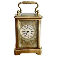 Outstanding quality antique Edwardian miniature carriage clock