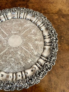 Outstanding quality antique Edwardian silver plated tray