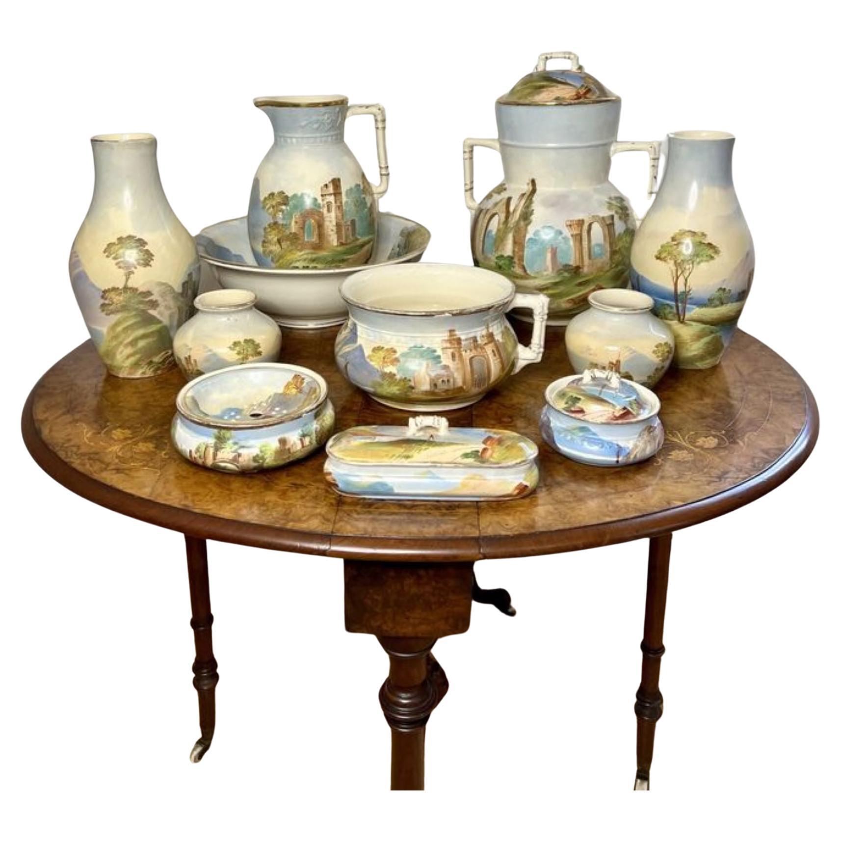 Outstanding quality antique Edwardian wash set  For Sale