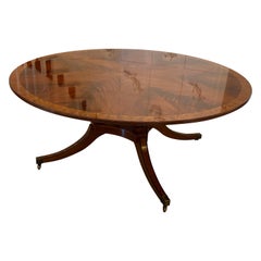 Outstanding Quality Antique Figured Mahogany 10 Seater Round Dining Table