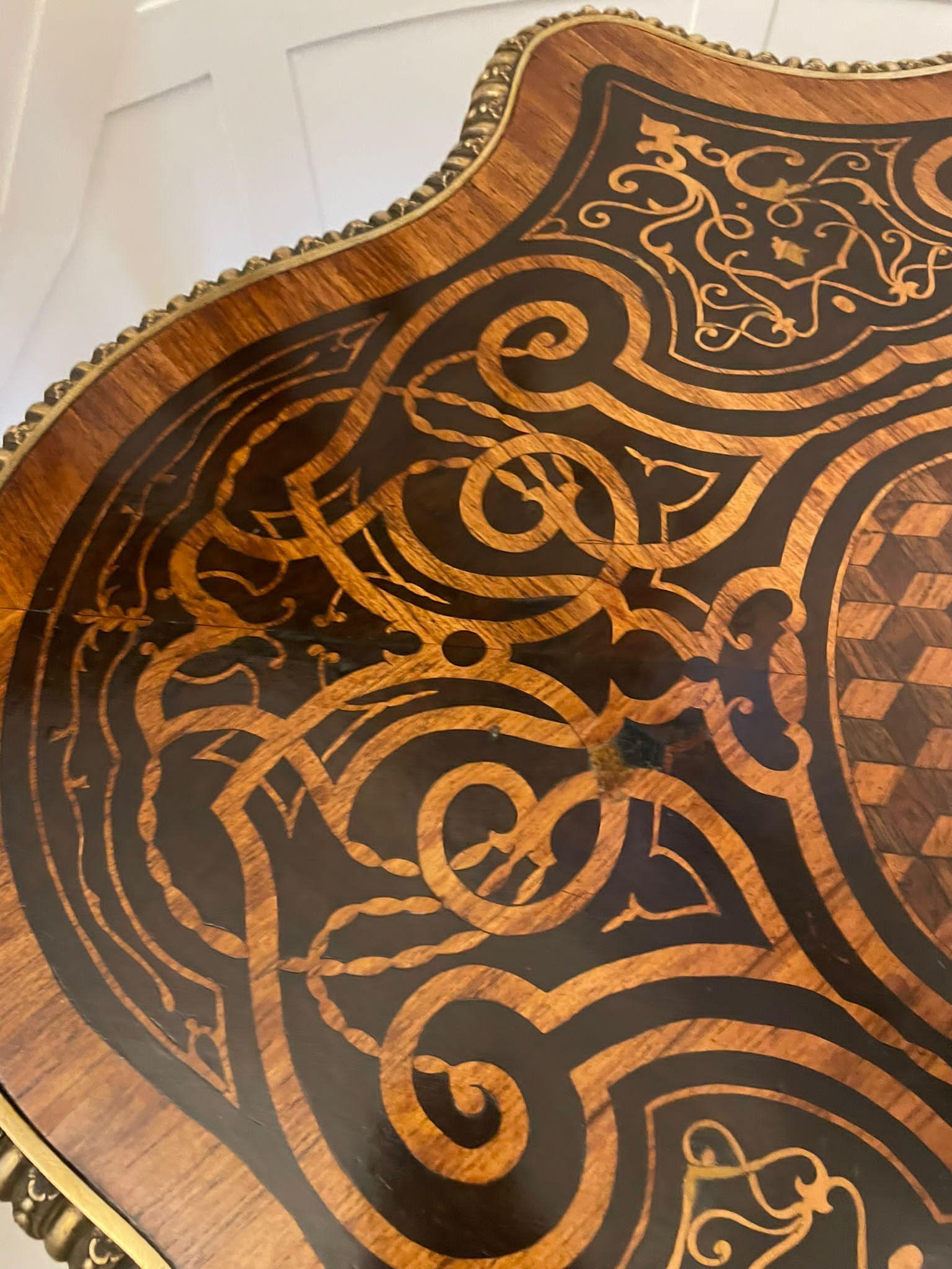 Outstanding Quality Antique Freestanding Marquetry and Parquetry Centre Table For Sale 6