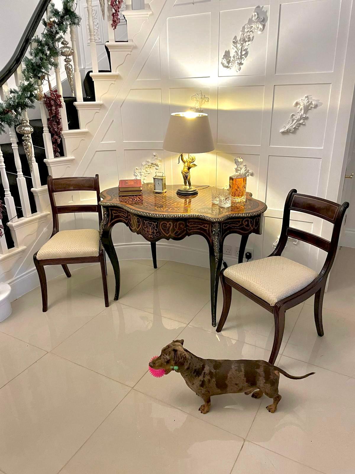 Outstanding Quality Antique French Marquetry and Parquetry Centre Table For Sale 5