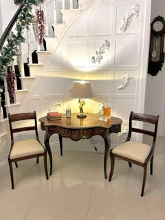 Table de centre en marqueterie et parqueterie Antique French de qualité exceptionnelle