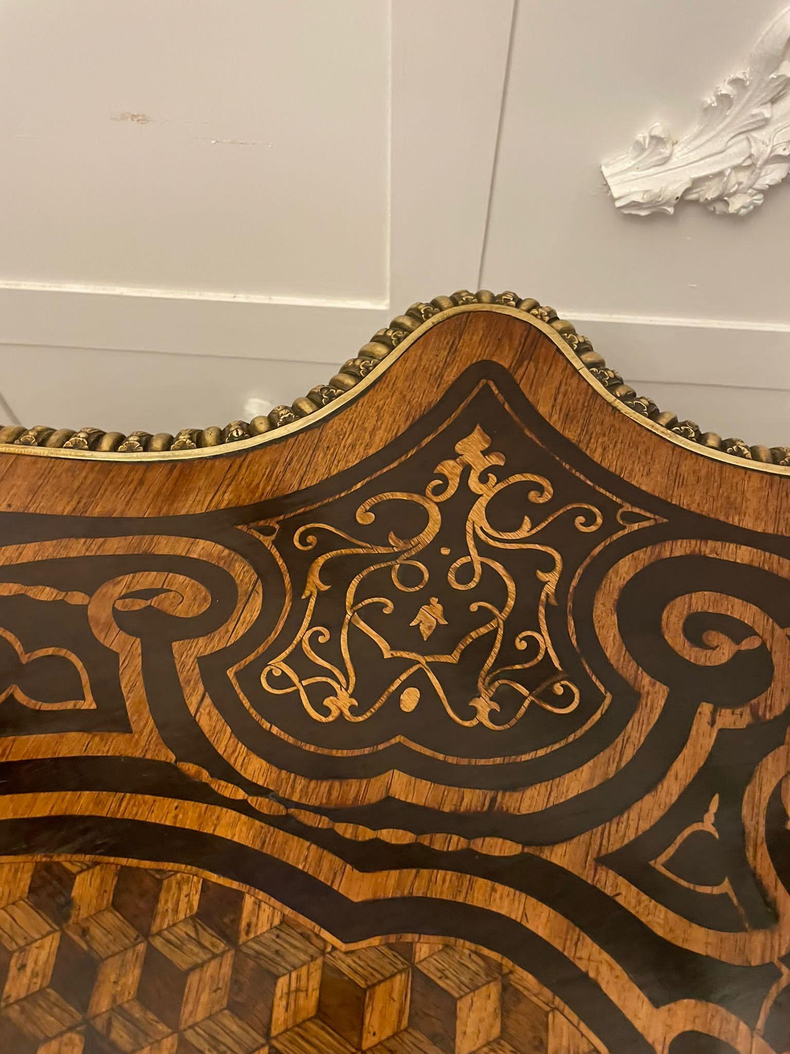 19th Century Outstanding Quality Antique French Marquetry and Parquetry Centre Table For Sale