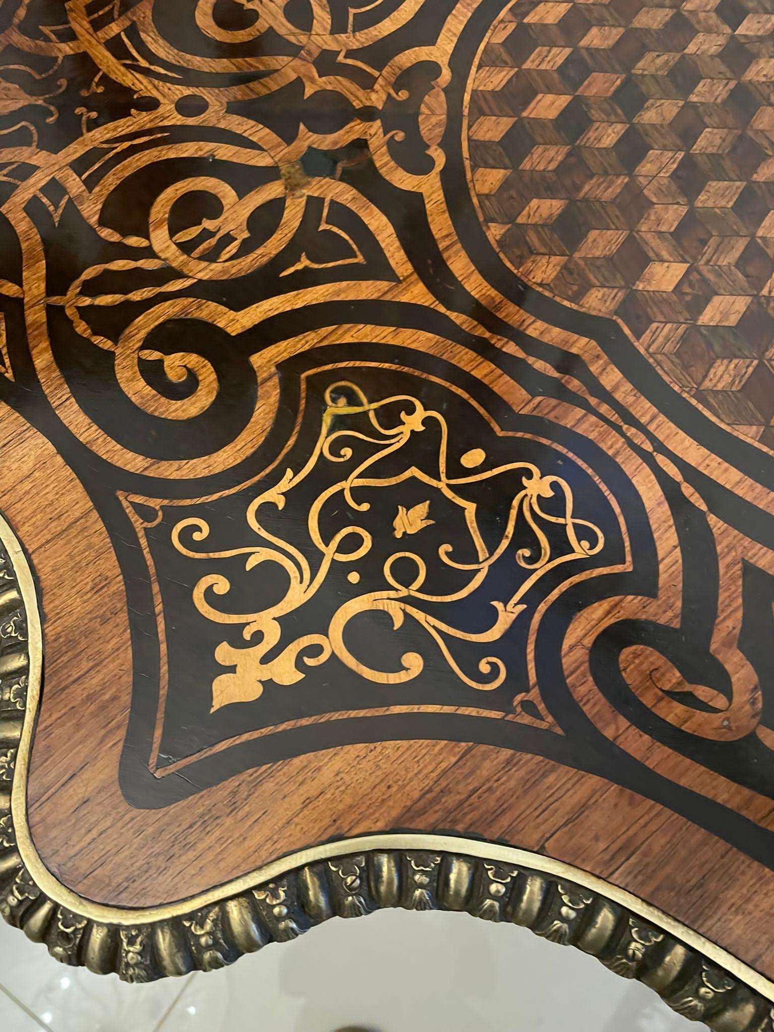 Outstanding Quality Antique French Marquetry and Parquetry Centre Table For Sale 3