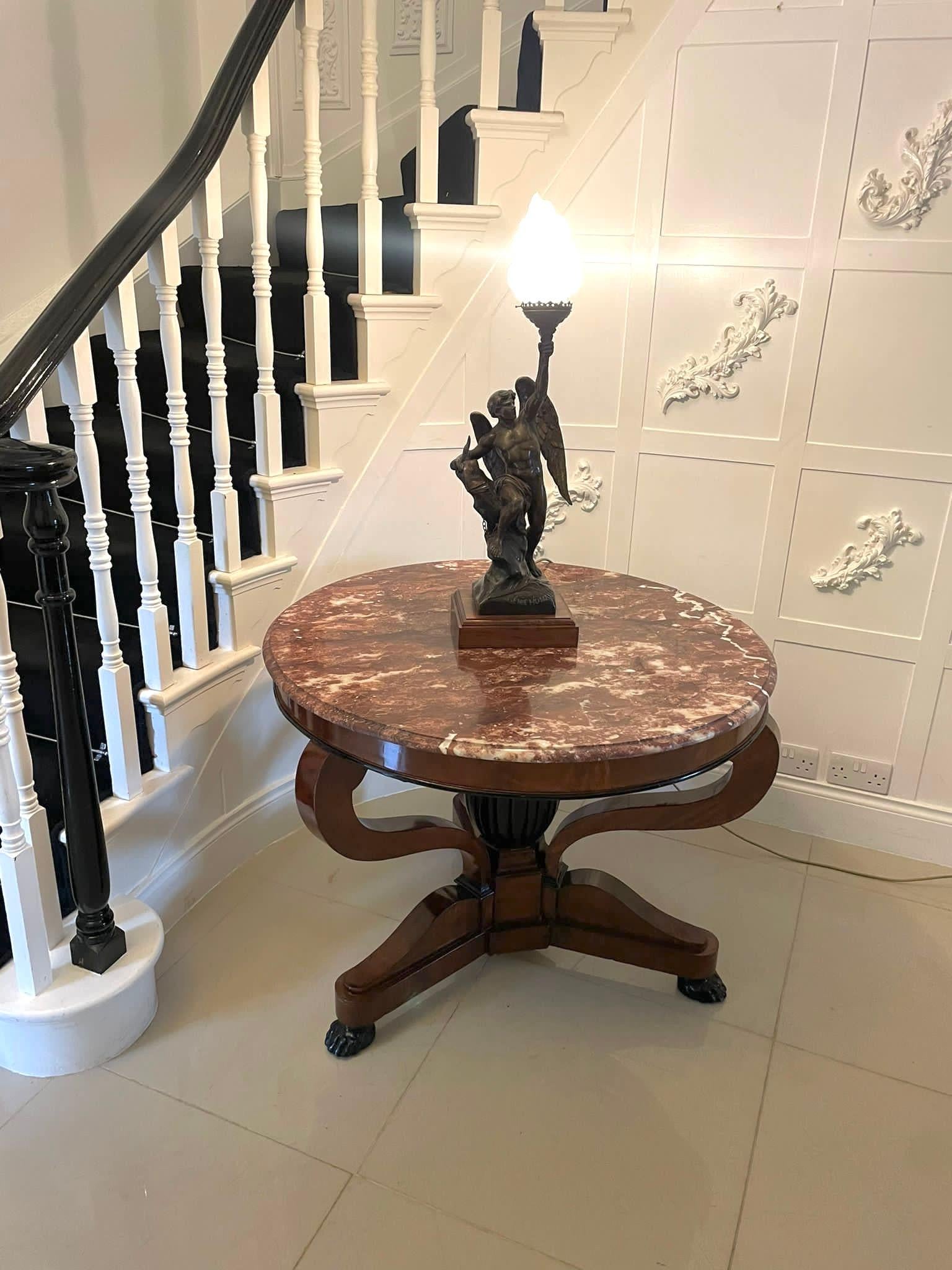 19th Century Outstanding Quality Antique French Victorian Marble Top Centre Table  For Sale