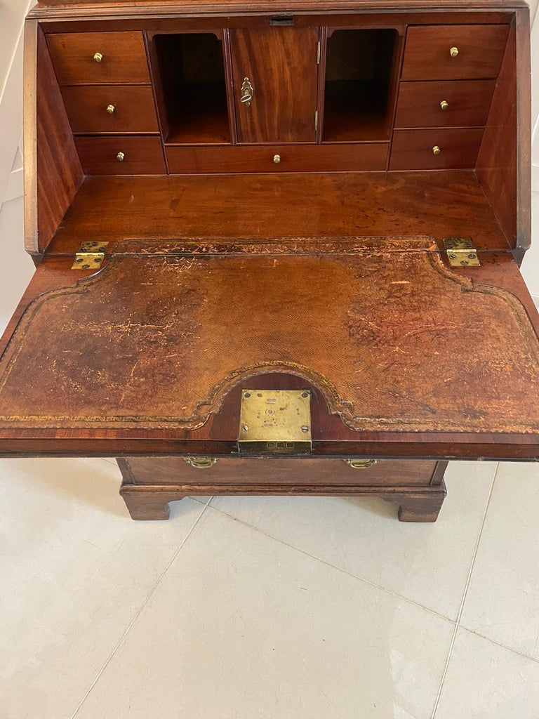 Outstanding Quality Antique II Mahogany Bureau Bookcase For Sale