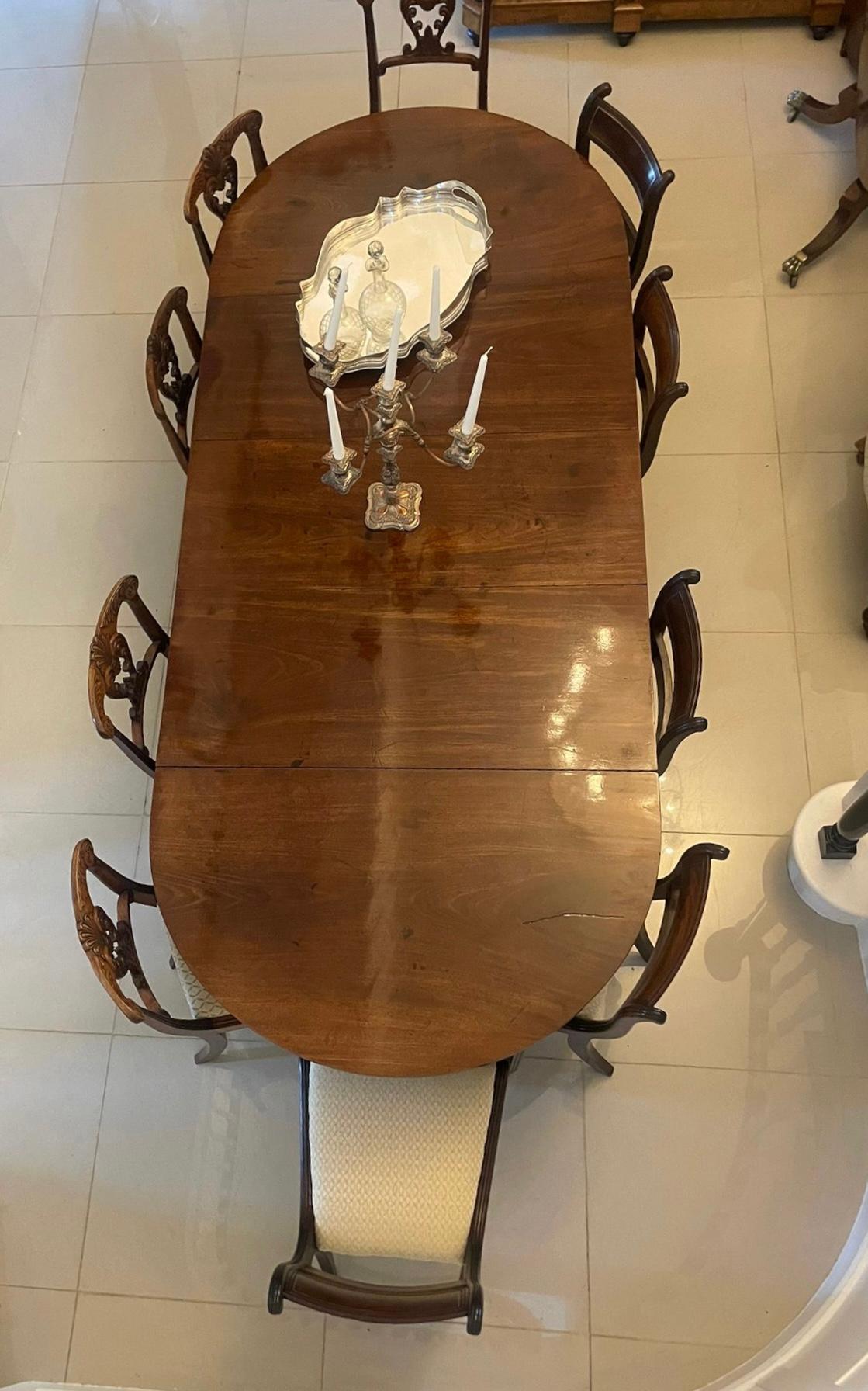 Outstanding Quality Antique George III Figured Mahogany Metamorphic Dining Table For Sale 3