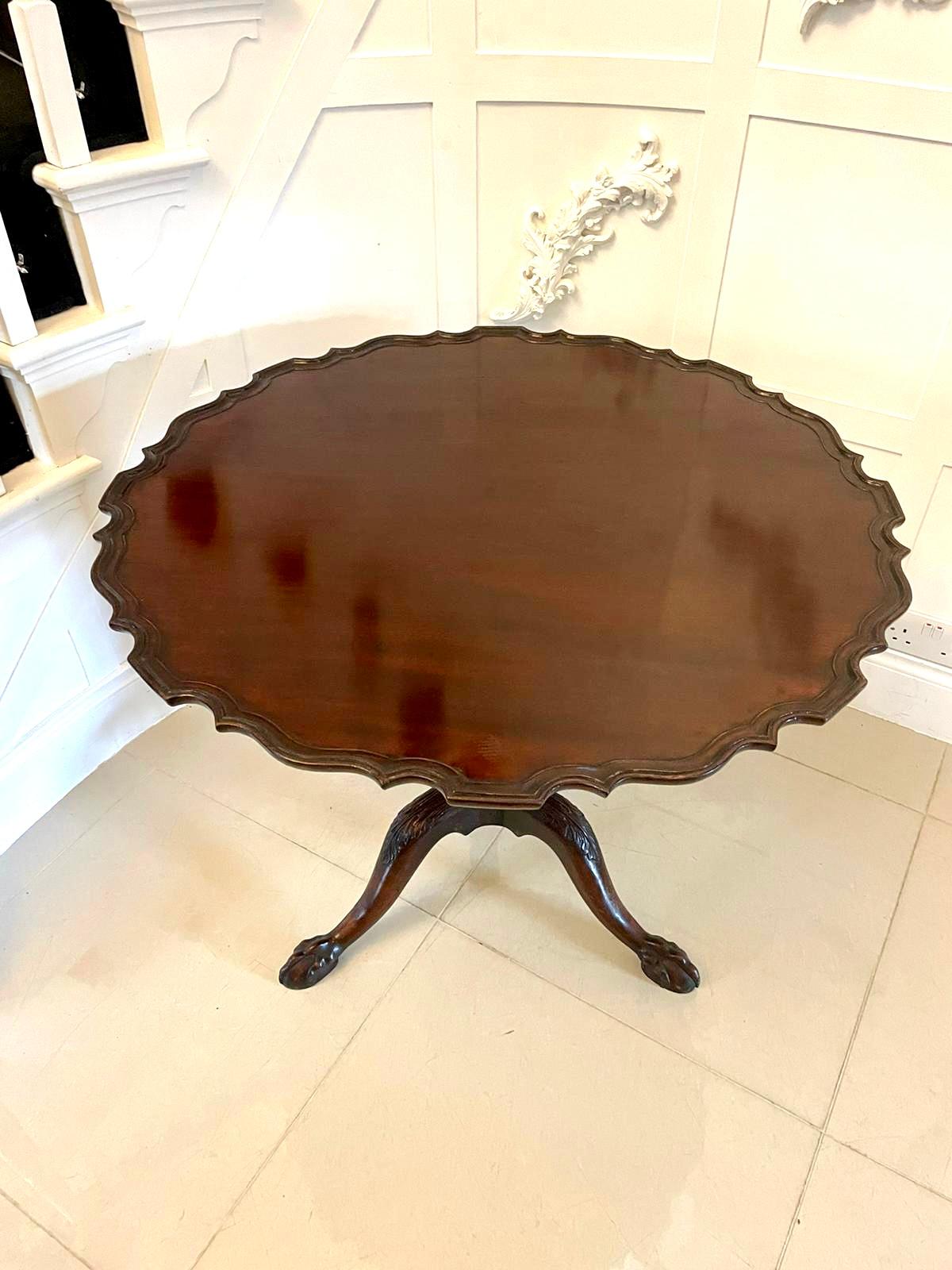  Outstanding Quality Antique George III Mahogany Centre Table  In Good Condition For Sale In Suffolk, GB