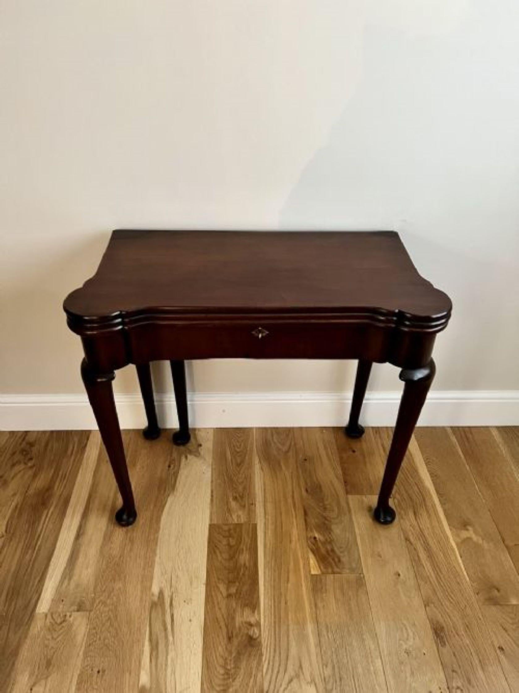 Outstanding quality antique George III mahogany games table  In Good Condition For Sale In Ipswich, GB