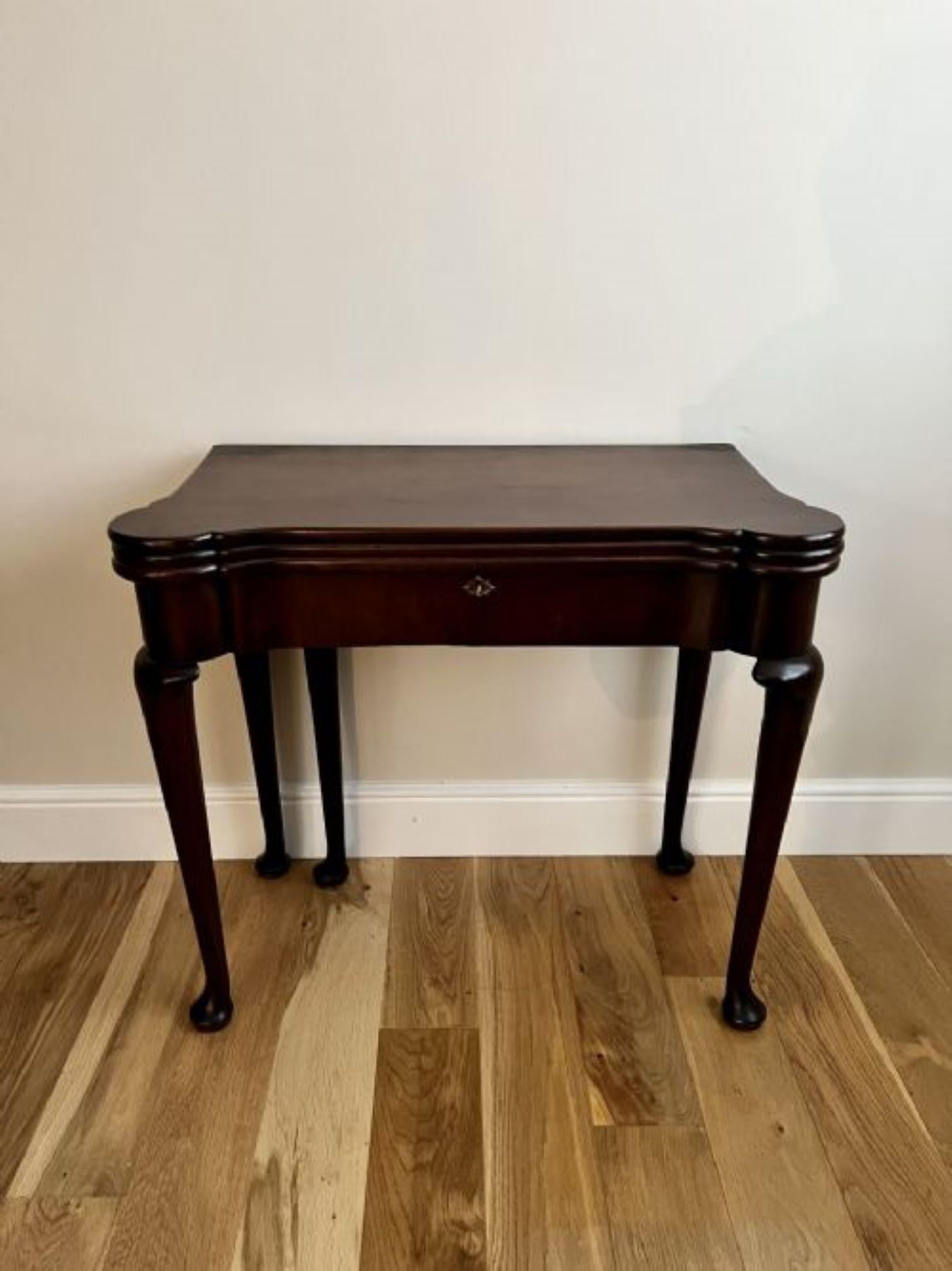 19th Century Outstanding quality antique George III mahogany games table  For Sale