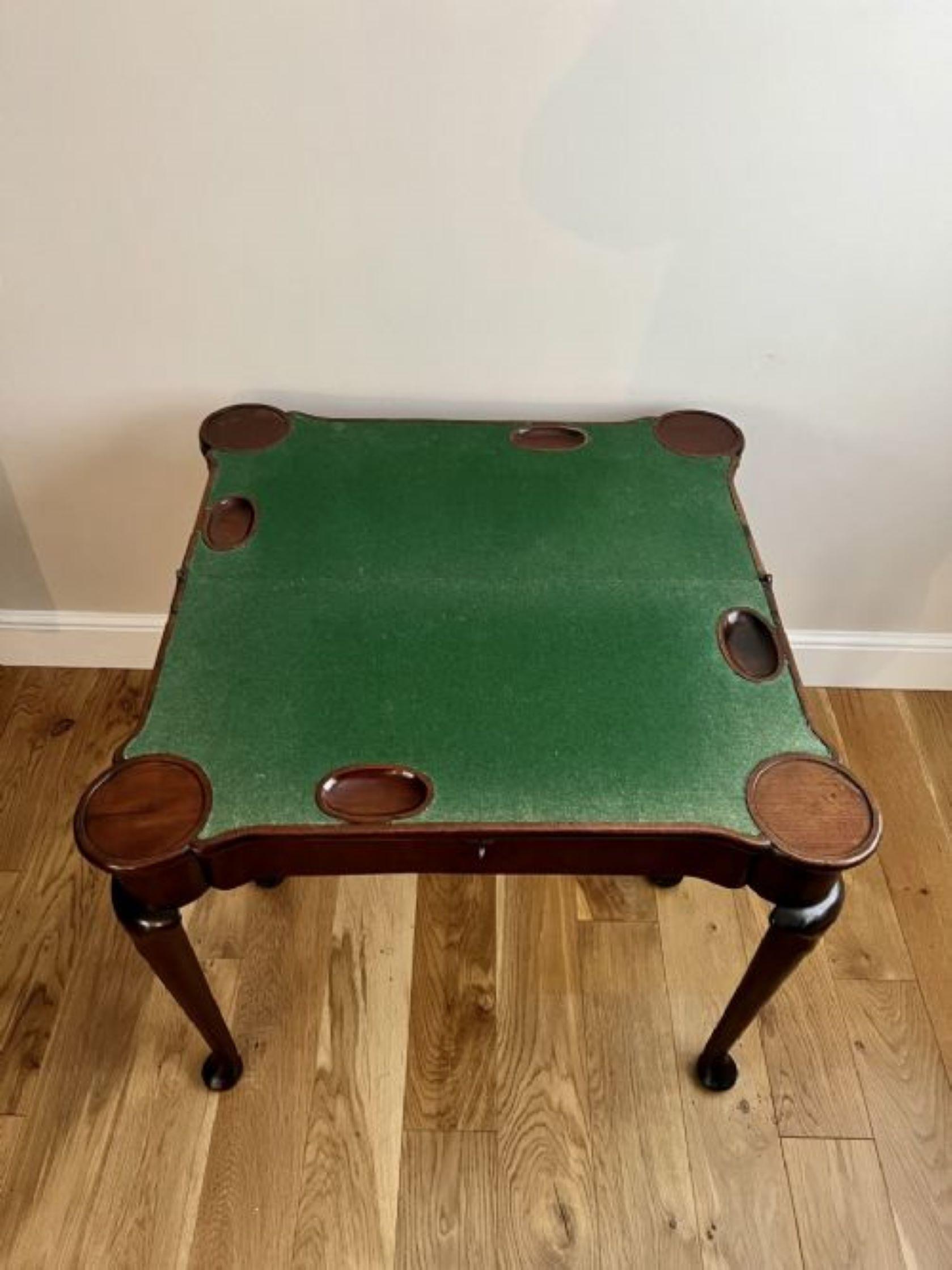 Outstanding quality antique George III mahogany games table  For Sale 2