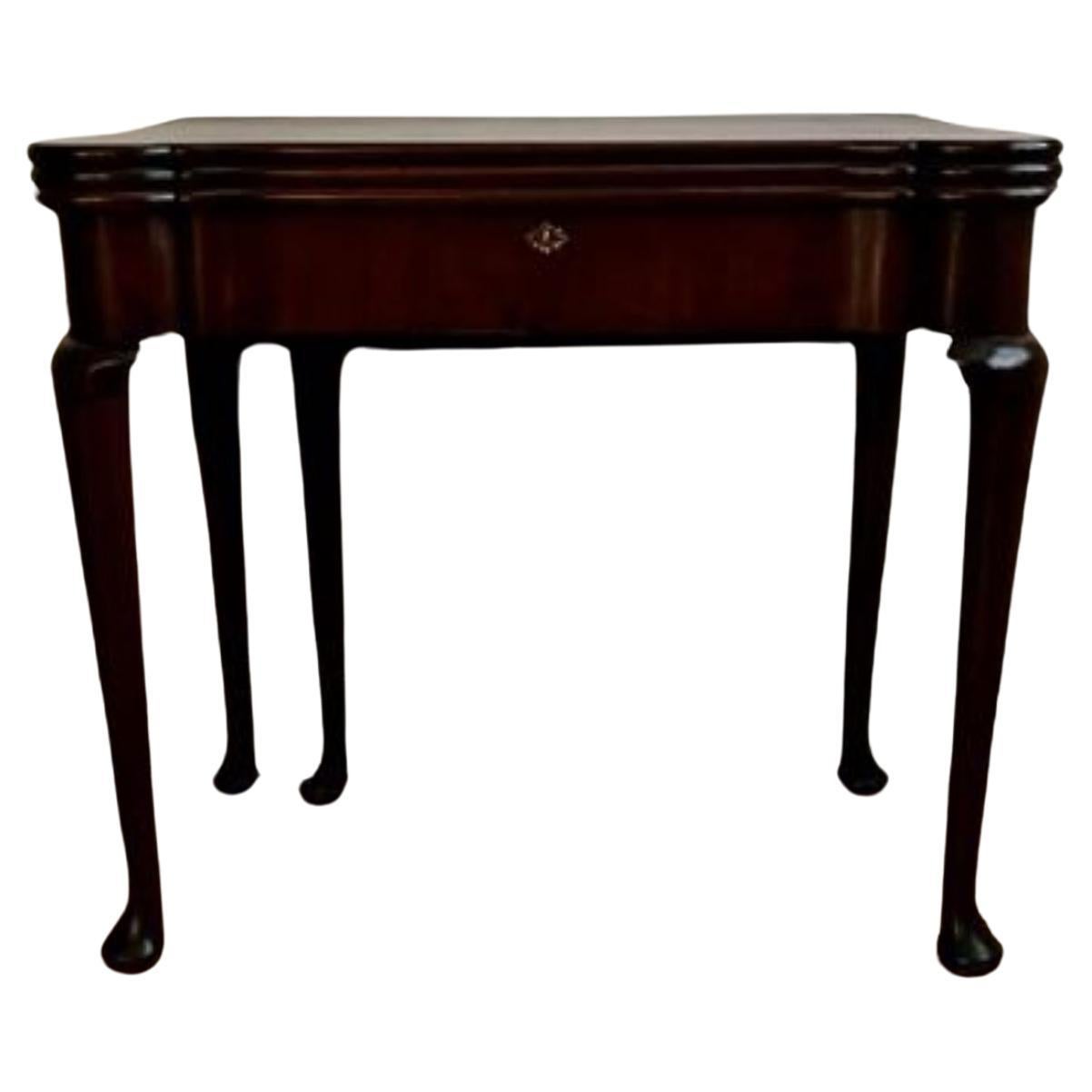 Outstanding quality antique George III mahogany games table  For Sale