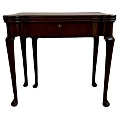 Outstanding quality antique George III mahogany games table 