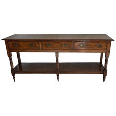 Outstanding Quality Antique George III Oak Dresser Base