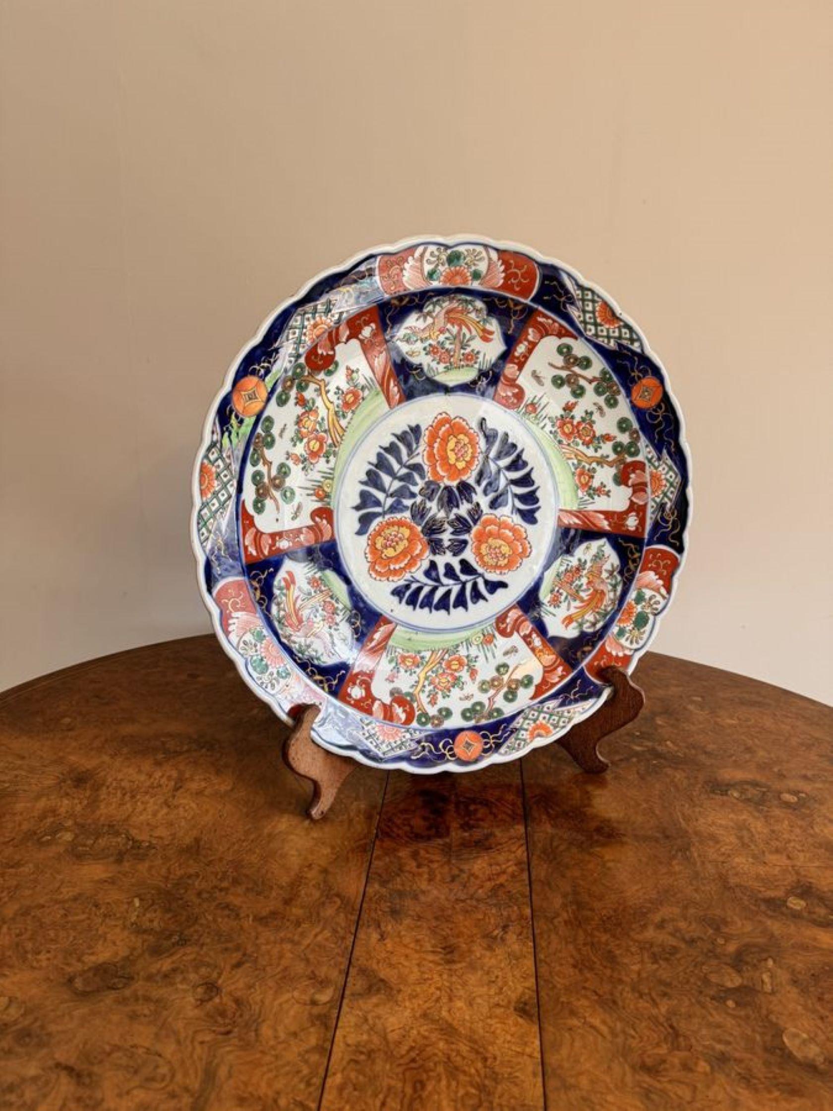 20th Century Outstanding quality antique Japanese imari charger  For Sale