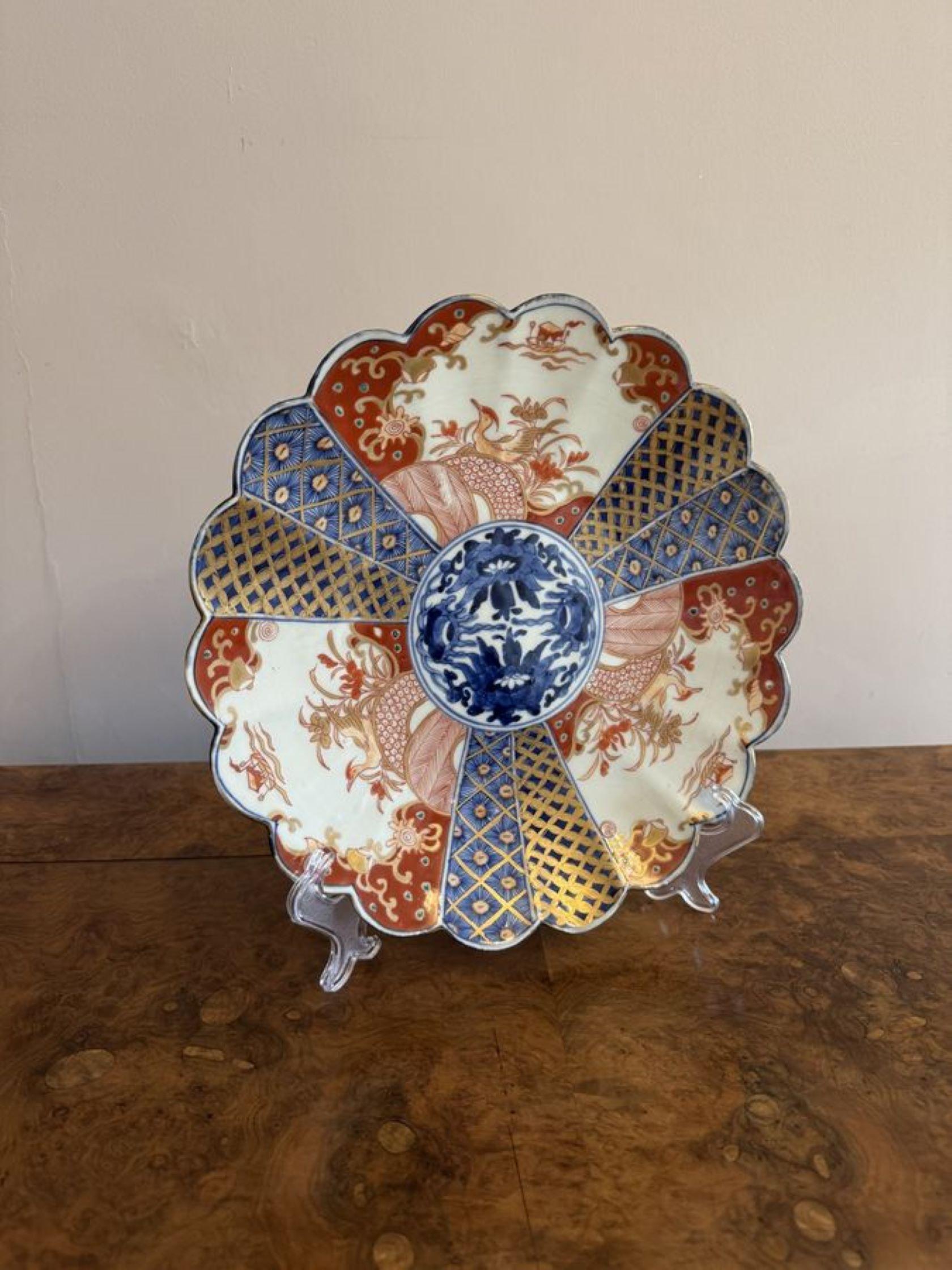 Assiette imari japonaise ancienne de qualité exceptionnelle Bon état - En vente à Ipswich, GB