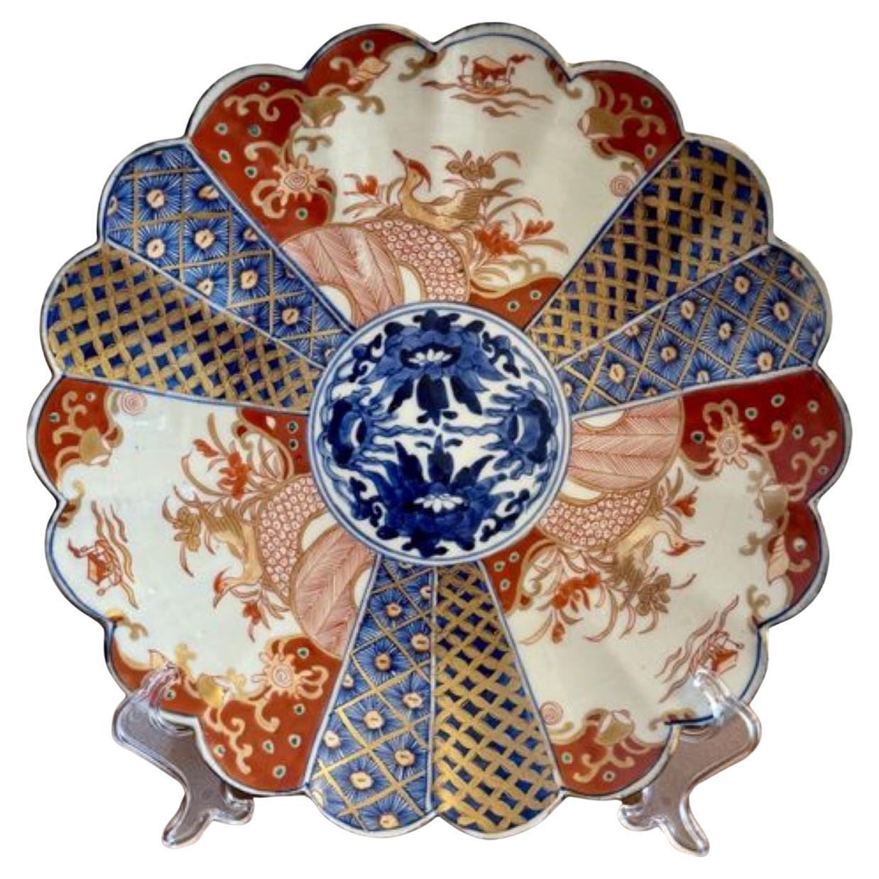 Outstanding quality antique Japanese imari plate