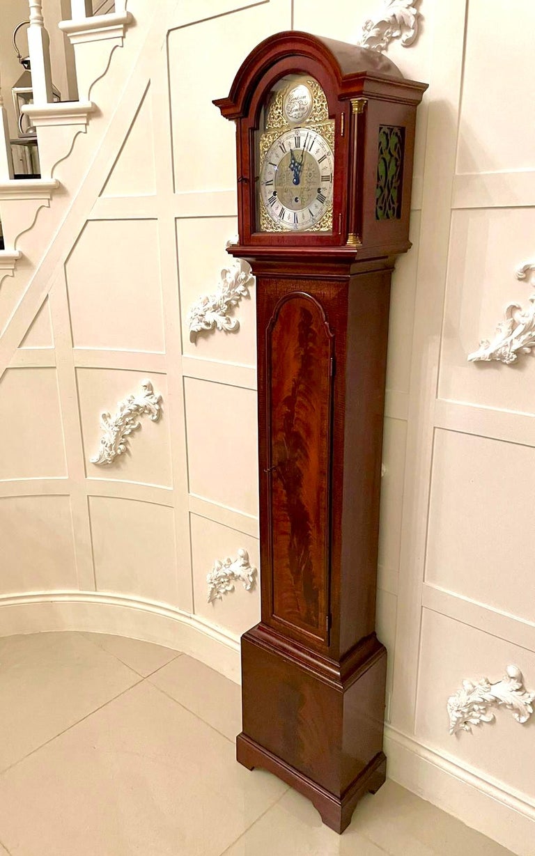 Outstanding Quality Antique Mahogany Eight Day Triple Chiming