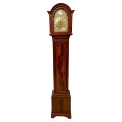 Outstanding Quality Antique Mahogany Eight Day Triple Chiming Grandmother Clock