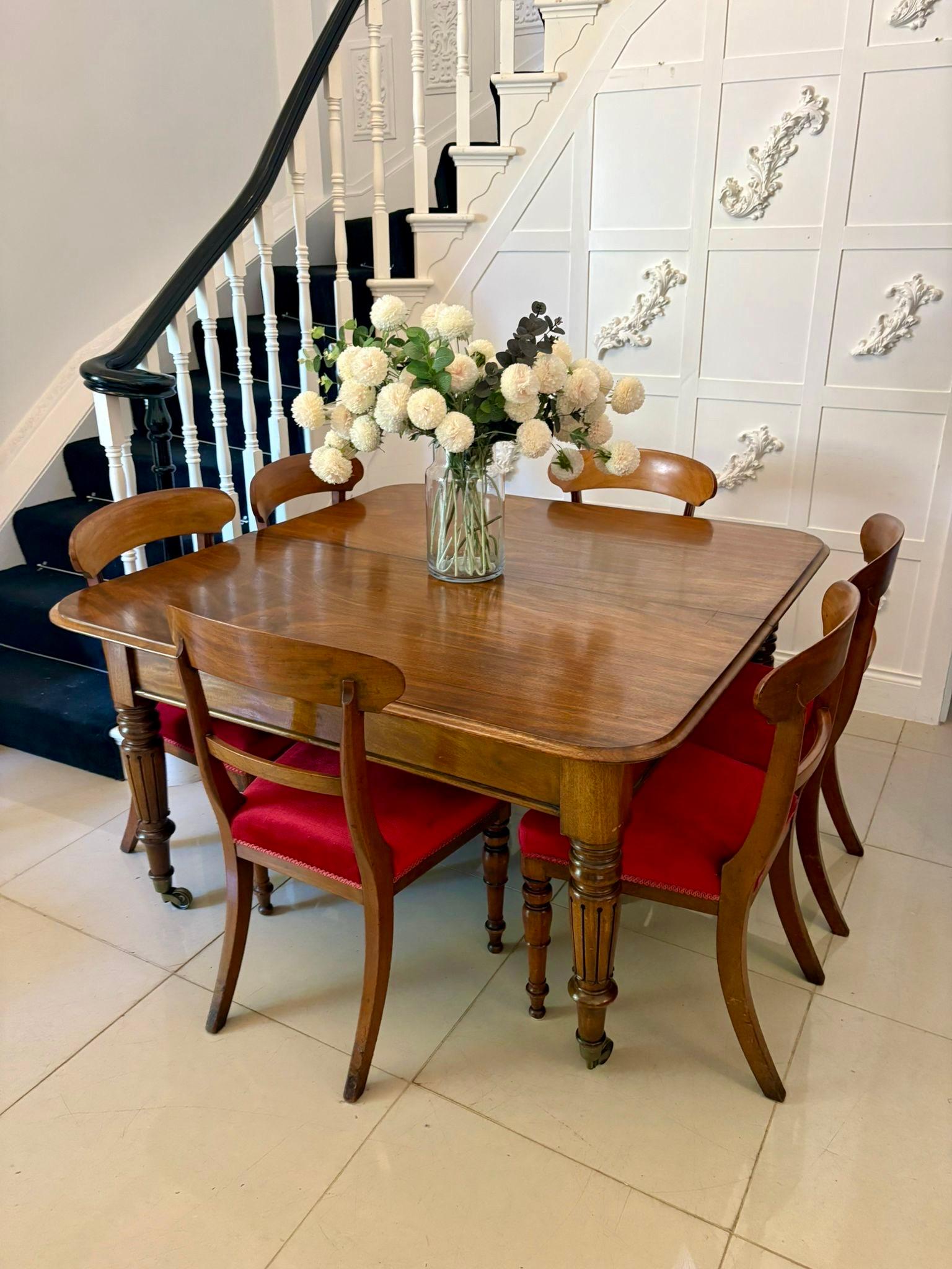 Outstanding Quality Antique Quality Mahogany 10 Seater Extending Dining Table For Sale 2
