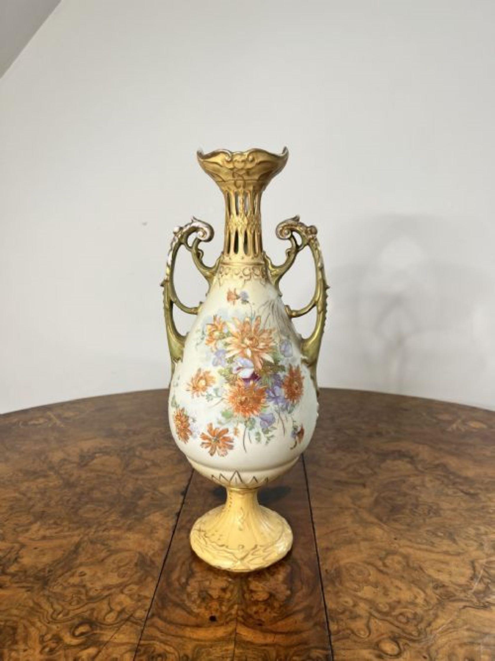 Ceramic Outstanding quality antique Royal Vienna centrepiece and side vases  For Sale